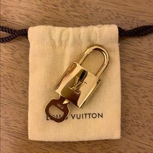 Authentic Louis Vuitton Lock with Key & Chain